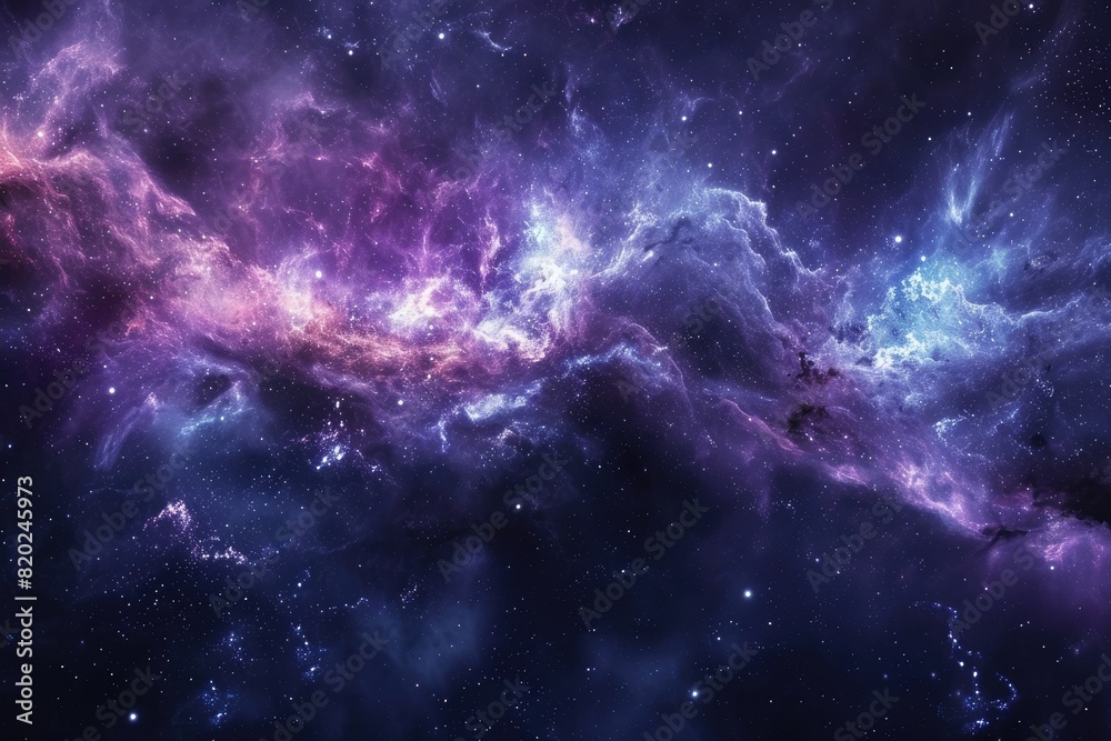 Obraz premium Vibrant colors of the galaxy in space
