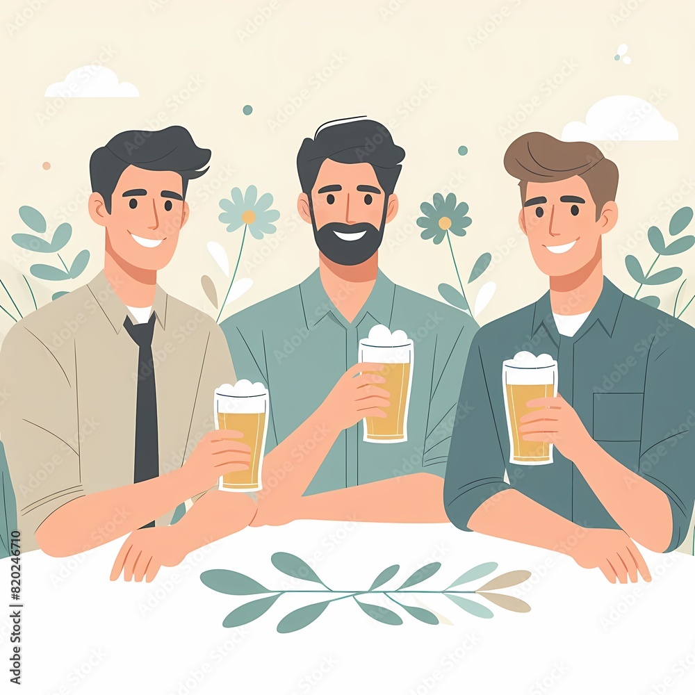 Cheers to International Beer Day: Vibrant Illustration Celebrating Global Brews