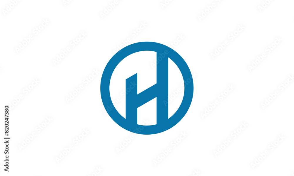 Letter H round logo design ideas Letter H round logo design ideas