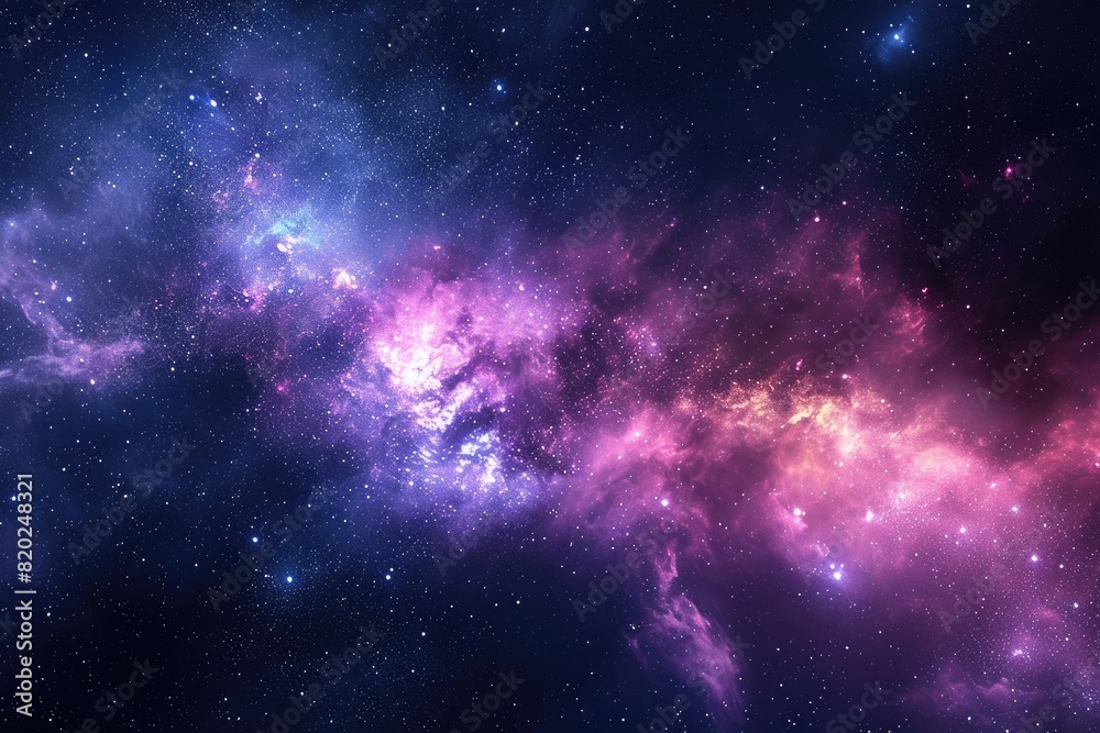 Fototapeta premium Beautiful galaxy background with vibrant colors