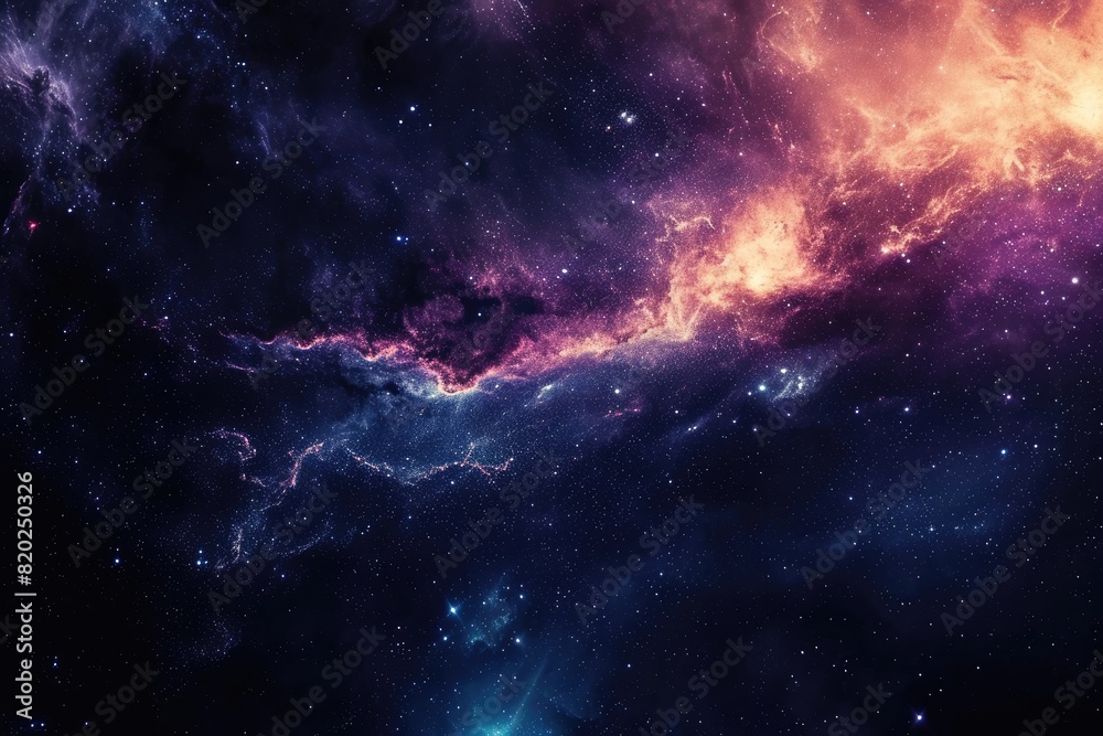 Colorful galaxy with nebulas and cosmic dust Colorful galaxy with nebulas and cosmic dust