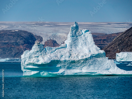 Iceberg in Johan Petersen Fjord in East Greenland. photo