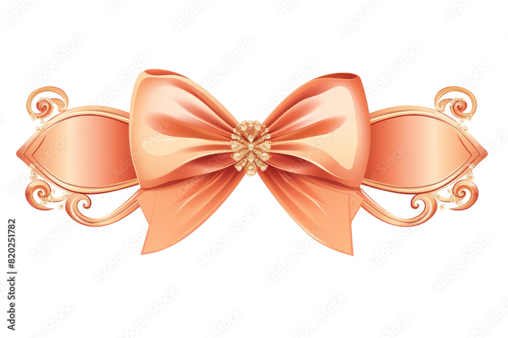 Naklejka premium Vintage ribbon isolated on transparent background, cut out, PNG.