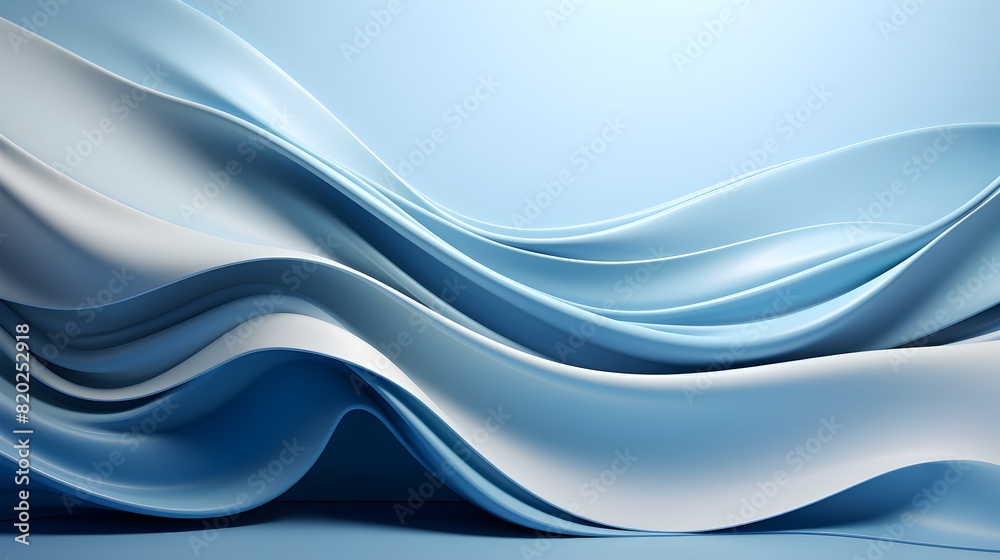 Obraz premium Blue gradient background, subtle gradient background with soft transition in vibrant digital art 