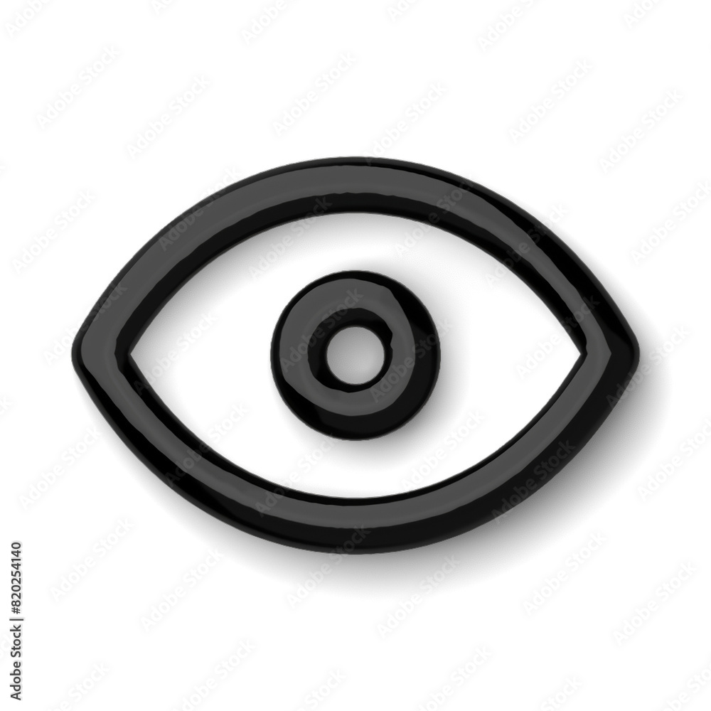 Black eye icon with alpha channel, simple vision symbol PNG.
Black eye icon with alpha channel, simple vision symbol PNG.