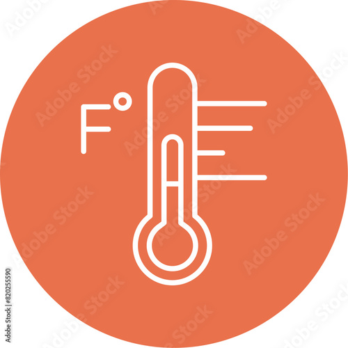 Fahrenheit Degrees Icon