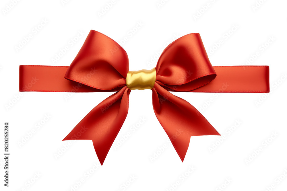 Fototapeta premium Vintage ribbon isolated on transparent background, cut out, PNG.