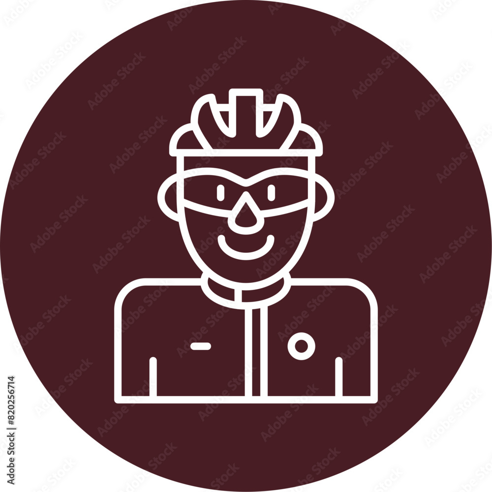 Obraz premium Cyclist Icon
