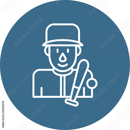 Baseball Player Icon
