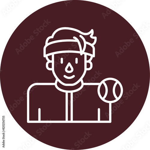 Tennis Player Icon