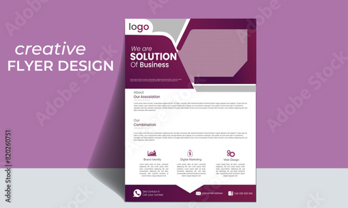 modern corporate business flyer template set with gradient #FlyerDesign #GraphicInspiration #CreativeFlyersAdvertise publication, promoting business 
