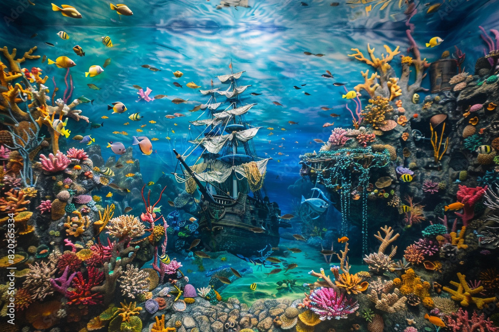 Fototapeta premium An ultra-realistic image of an autonomous vehicle navigating through a bustling smart city