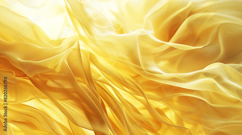 Obraz premium light gold exquisite high-definition chiffon, silk, cloth material close-up