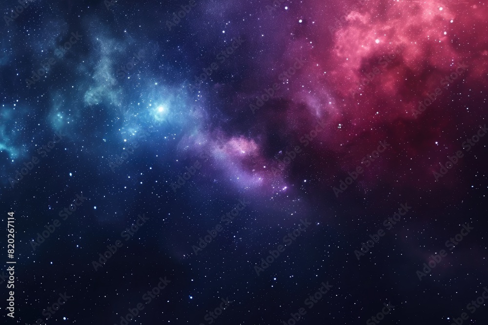 Beautiful galaxy background with stars and planets