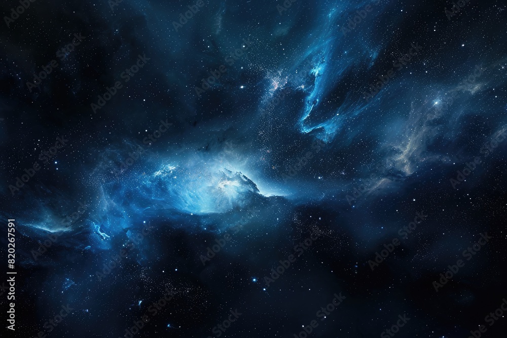 Fototapeta premium Colorful galaxy with nebulas and cosmic dust