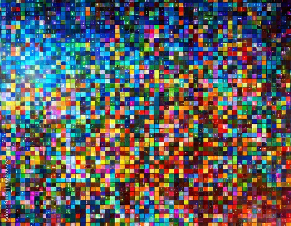 colorful abstract square pixel pixels