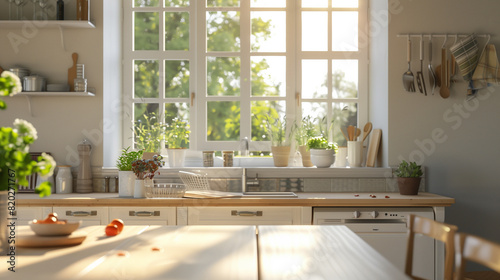 Spacious Kitchen With Abundant Countertop Space