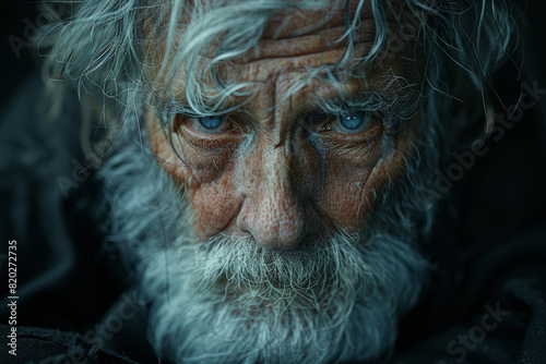A disheveled appearance with unkempt hair and wrinkled clothes, reflecting the toll of chronic stress on physical well-being. Concept of stress-induced fatigue and neglect. Generative Ai.