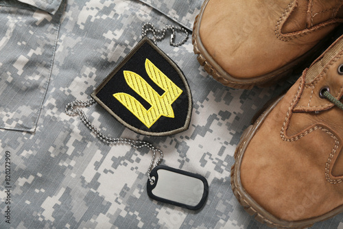 Uniform with badge of Ukrai...