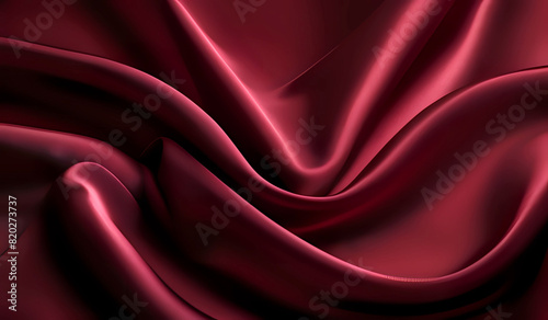 bordeaux red silk