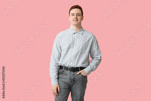 Handsome young man in styli...