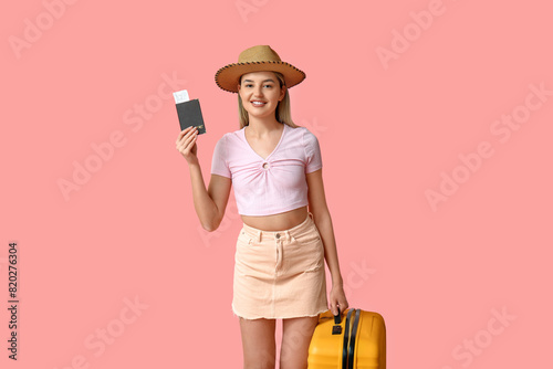 Beautiful young woman with ...
