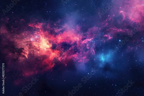 Stunning galaxy with stars and planets in space photo