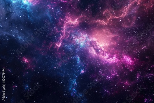 Beautiful galaxy background with vibrant colors