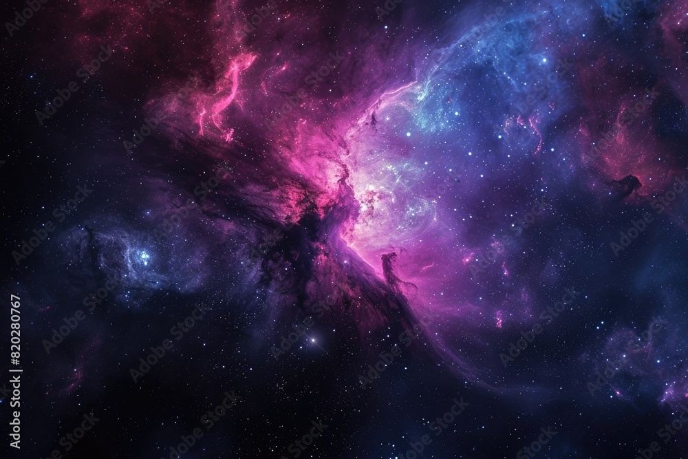 Colorful galaxy with nebulas and cosmic dust Colorful galaxy with nebulas and cosmic dust