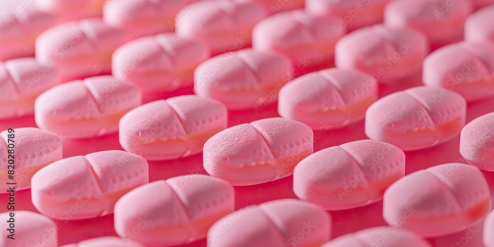 Immaculate Pink Capsules: A Sterile Array Awaits Inspection Immaculate Pink Capsules: A Sterile Array Awaits Inspection