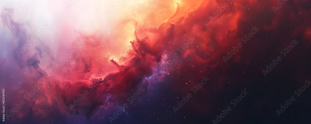Cosmic dance: vibrant nebula in deep space