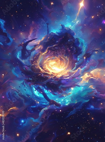 Nebula Space background Art