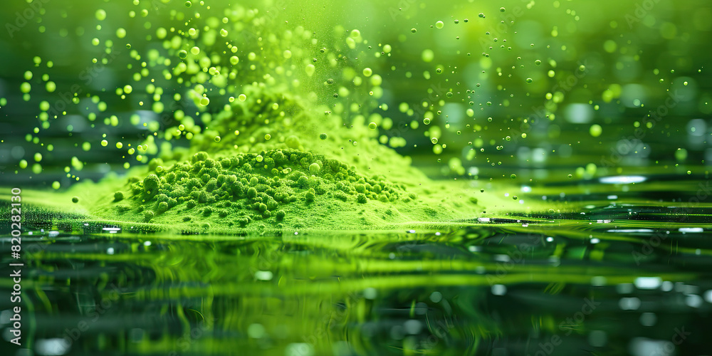 Energizing Lime Splash in Crystal-Clear Pool