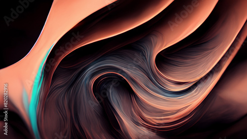 A abstract fluid shape background.