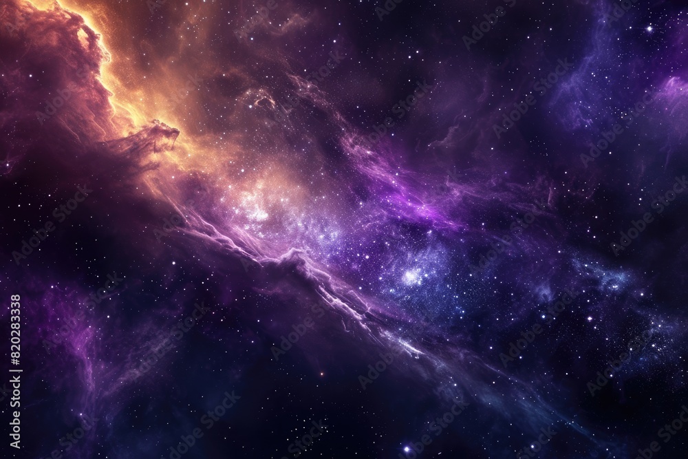 Amazing cosmic scene with stars and planets Amazing cosmic scene with stars and planets