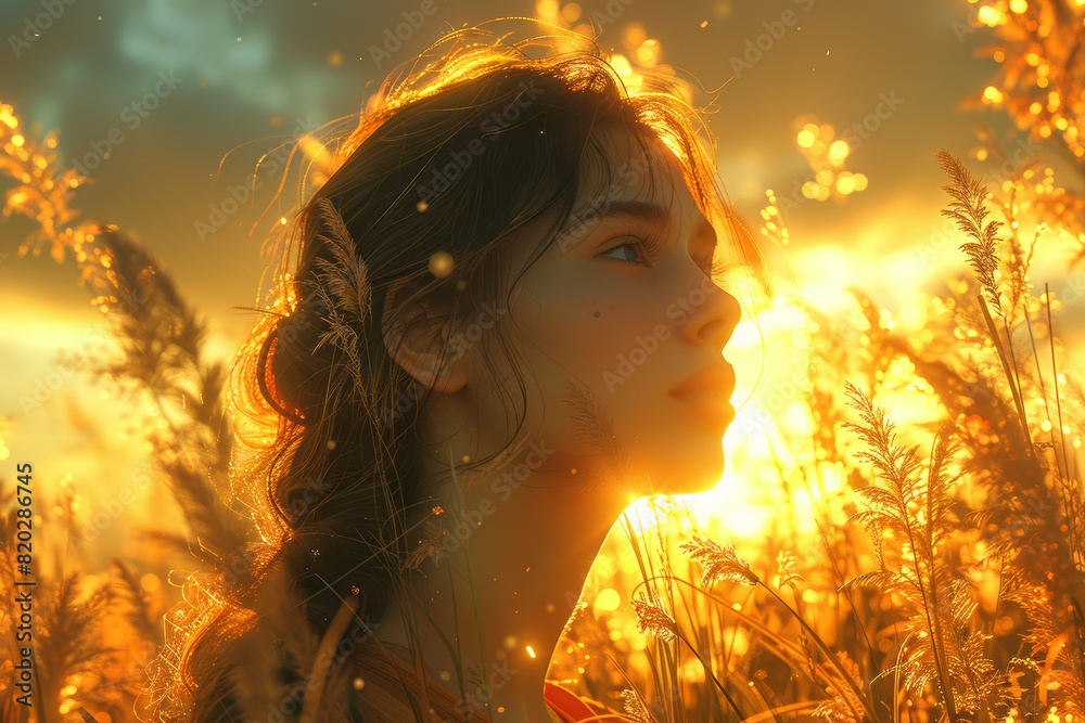 Singing the song of possibility, where dreams harmonize with the melody of hope. Generative Ai.