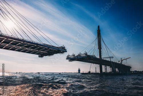 unfinished bridge in the bay