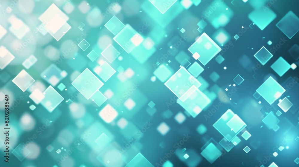 Abstract aquatic-themed geometric light squares for modern digital art background Abstract aquatic-themed geometric light squares for modern digital art background