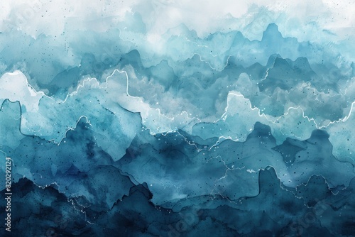 beautiful watercolor paint background by teal color