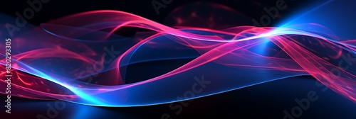 An abstract background with glowing lines.