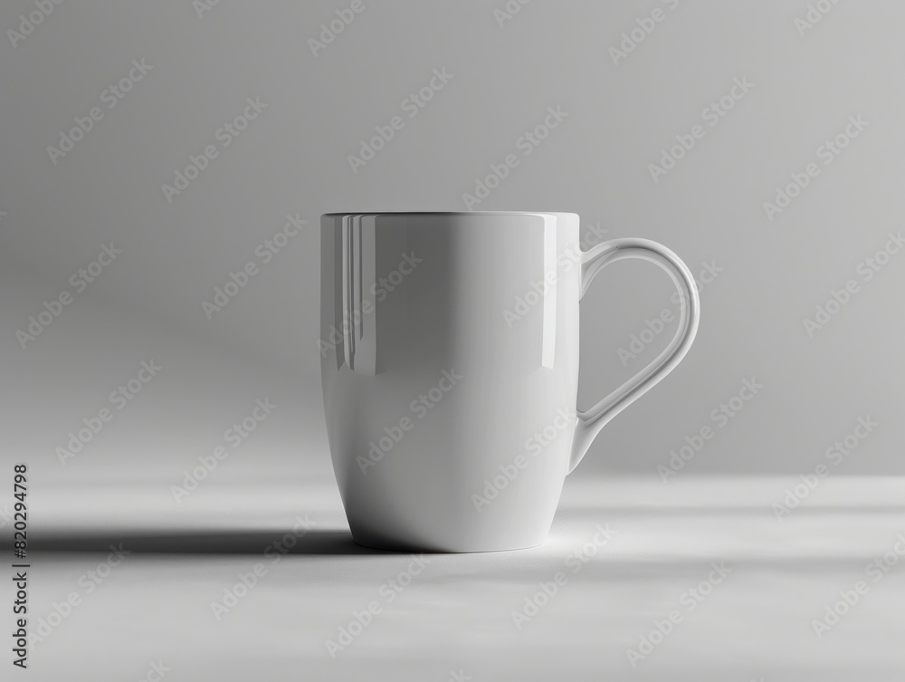 Obraz premium Mug Mockup with grey background . Cup Mockup