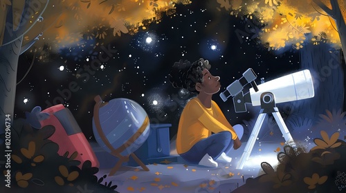 Tranquil Outdoor Astronomy Observation