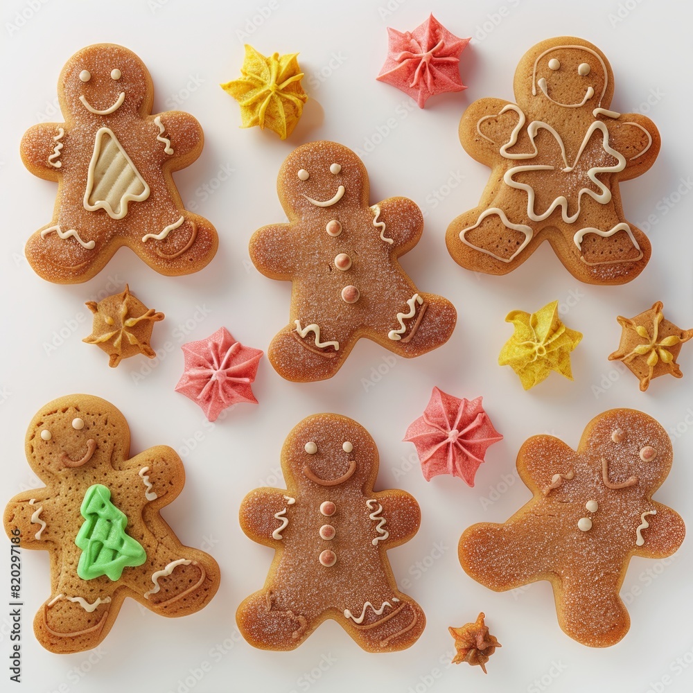Christmas background with gingerbread cookie man Christmas background with gingerbread cookie man