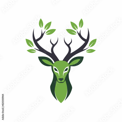 deer logo icon vector art illustration  © CreativeDesigns