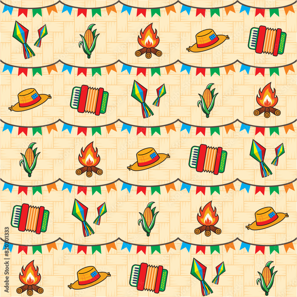 Padronagem Festa Junina