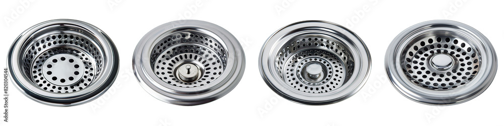 Sink Strainer isolated on transparent png background. Generative ai Sink Strainer isolated on transparent png background. Generative ai