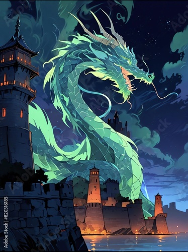 dragon in the sky