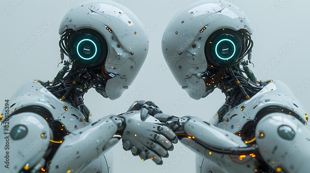 Sophisticated Robot Partnership: Advanced Technology in Action Sophisticated Robot Partnership: Advanced Technology in Action