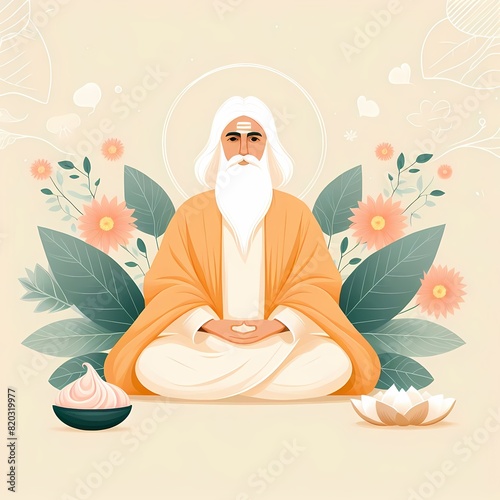 Guru Purnima: Illustration of Spiritual Reverence and Tradition
