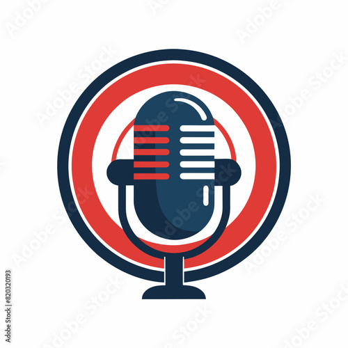  podcast minimal modern logo design podcast microphone vector resolution.